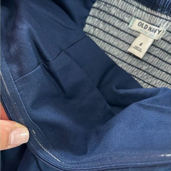 NEW Old Navy Blue Floral A Line Strapless Mini Dress size 4 - Picture 9 of 10